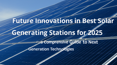 Future Innovations in Best Solar Generating Stations for 2025 a Comprehensive Guide to Next Generation Technologies