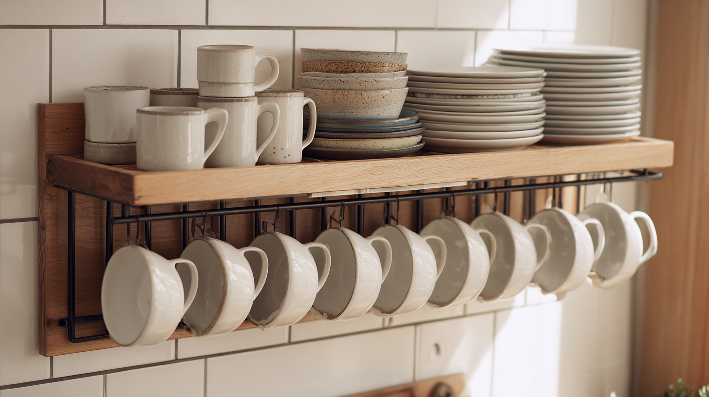 How to Maximize Your Space with a Kitchen Wall Mug Rack Using Smart Storage Solutions