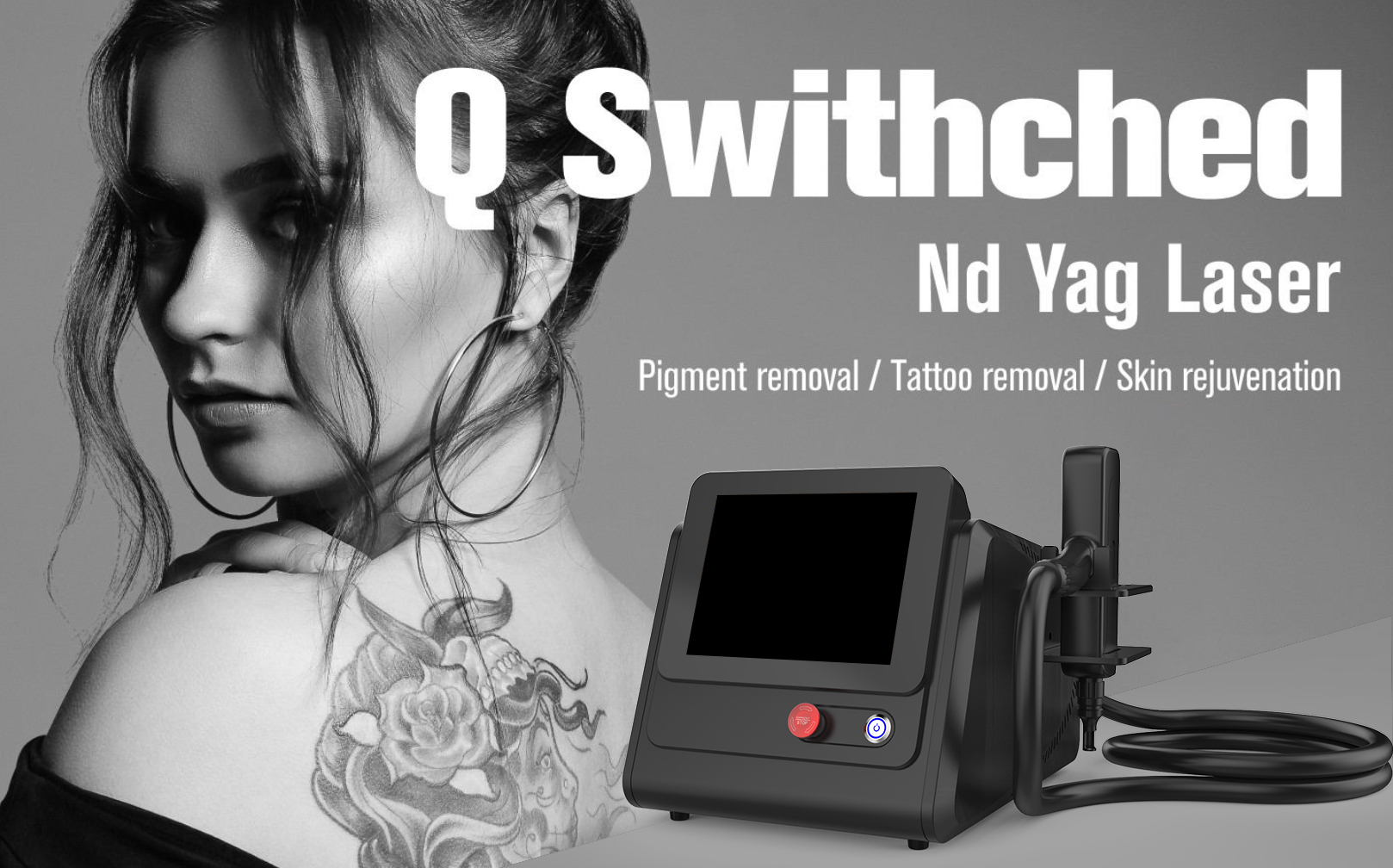 Nuovo Arrivo Q-switch ND YAG LASER 1064nm&532nm&1320nm