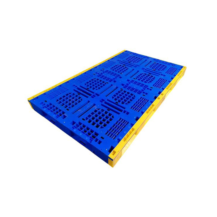 Over-sized plastic pallets that can be assembled at will