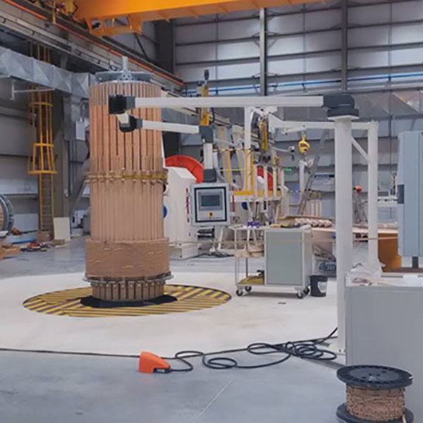 Gode ​​engrosleverandører Horisontal viklingsmaskin – Vertikal semiautomatisk viklingsmaskin for krafttransformatorspole – Trihope