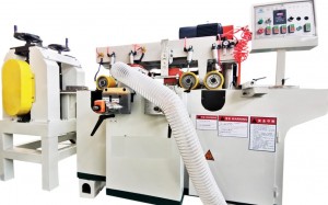 Máquina de compactação e rebarbação de papelão para processamento de material isolante de transformadores