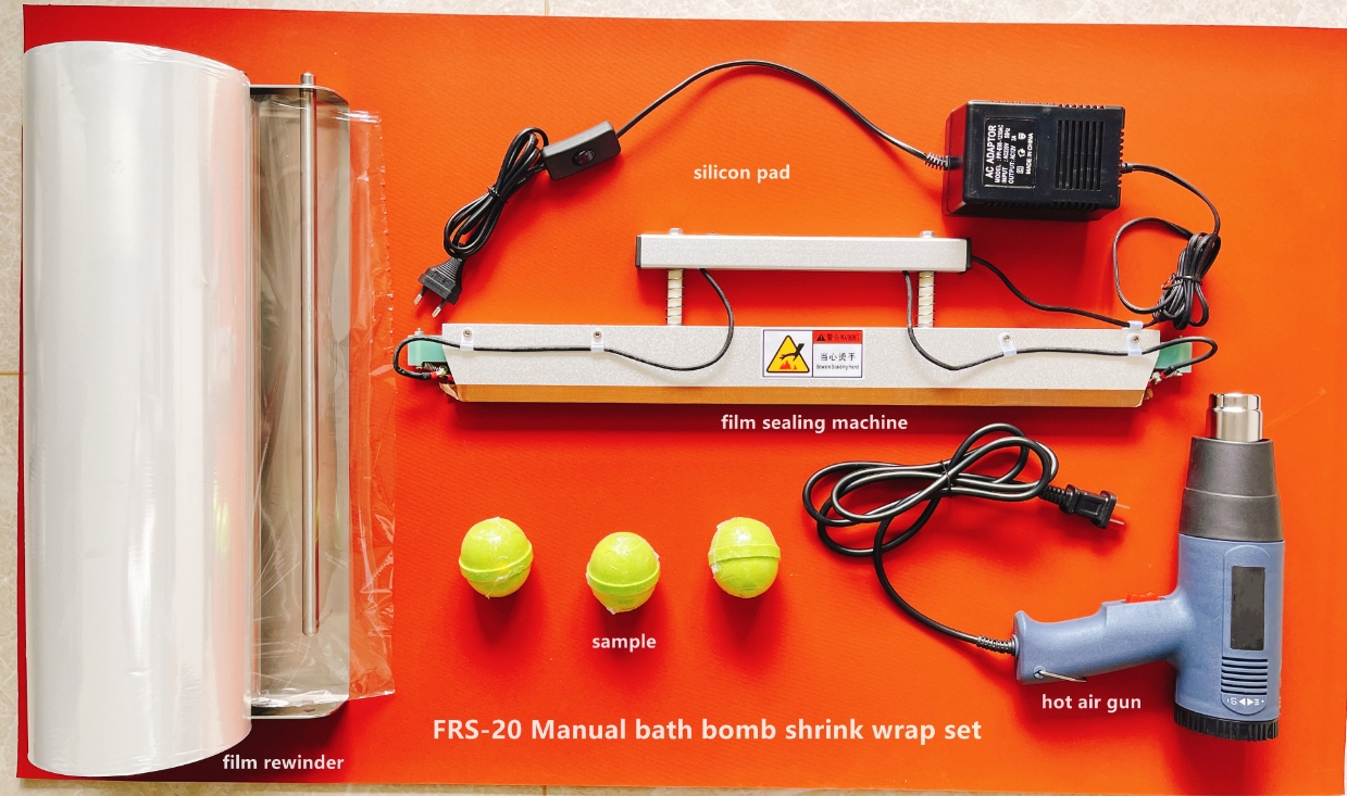 FRS-20 Manual Bath Pinball Salt Shrink Packaging Machine Set