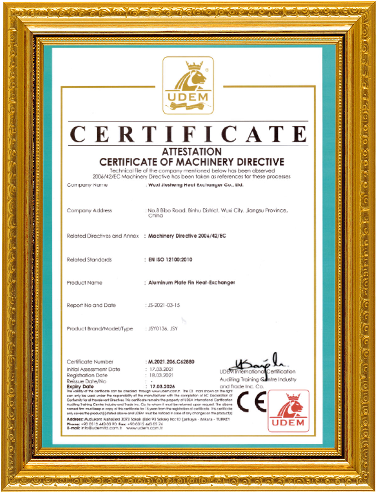 certificate165y