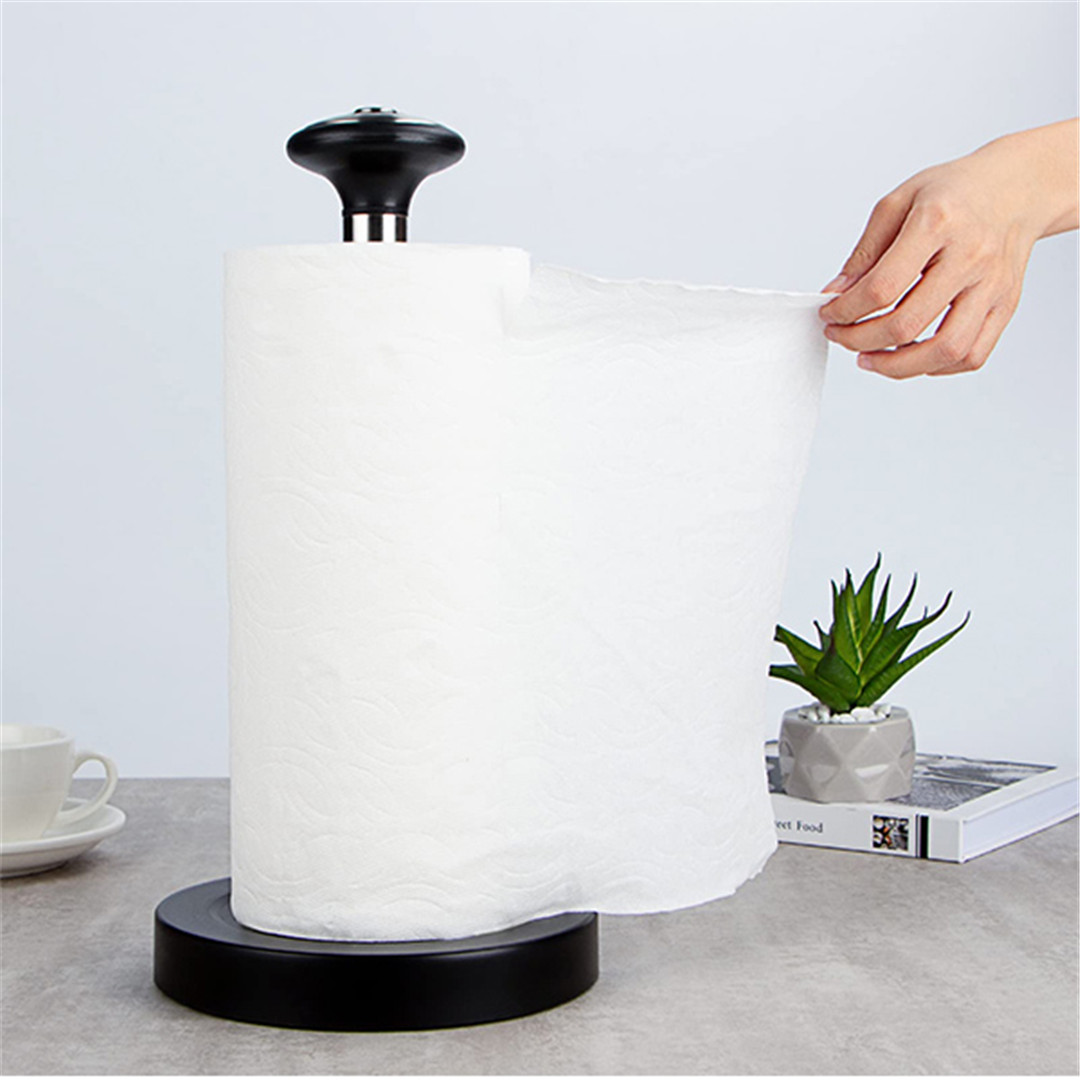 Stainless Steel Paper Towel Holder for Holding Paper Towels, Modern Standing Paper Towel Roll