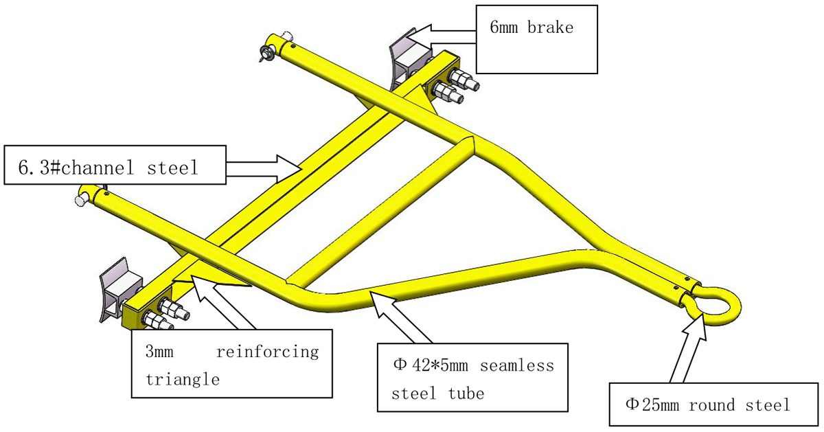 Drawbar and Brake Structureq7r