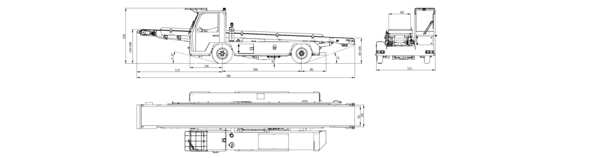 CD-BL80 self-propelled conveyor belt loaderdnz