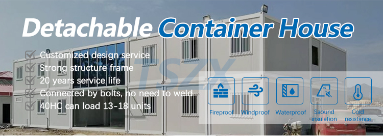20FT Prefab Folding Container House Expandable Container Home (20)lug