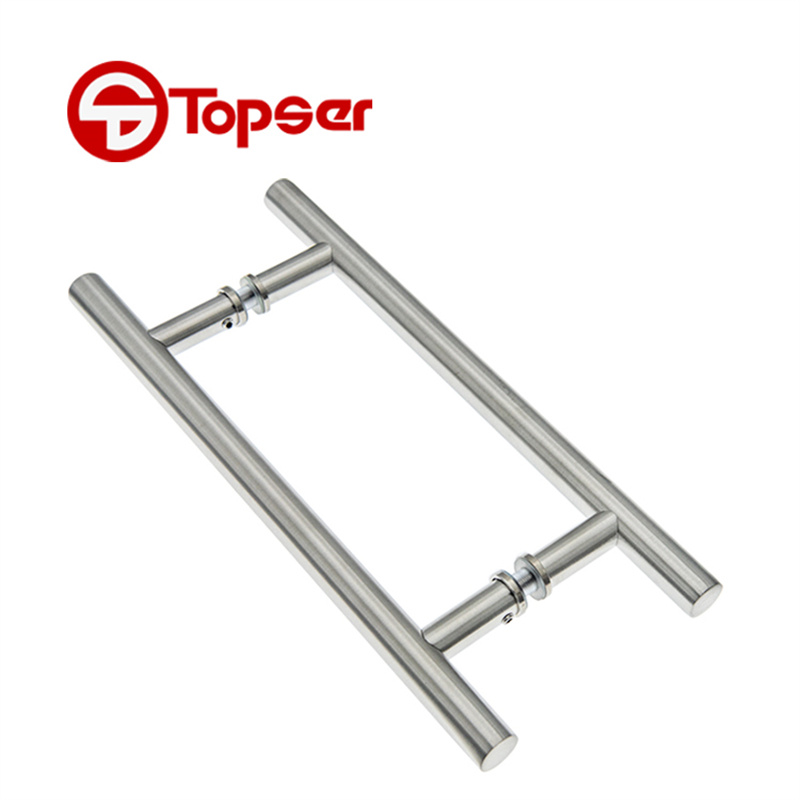 Stainless Steel 8 Inches 3/4"(19mm) Diameter H Type Shower Sliding Glass Door Pull Handle