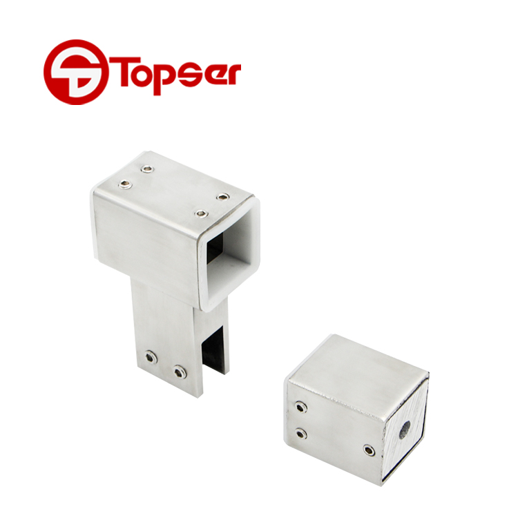 TSR-64 25*25MM Shower Sliding Glass Door Pipe Connector Fitting