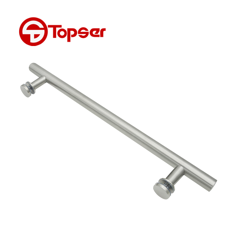 Stainless Steel 380MM Hole Pitch Single Sided Sliding Glass Door Pull Handle