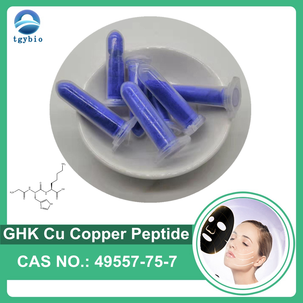 Skin Care Raw Materials Copper Peptide GHK Cu Powder GHK-Cu 