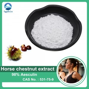 100% natuurlijk paardenkastanje-extract 98% Aescin /Aesculin /Esculin