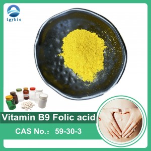 Suplemen Nutrisi Food Grade Vitamin B9 Asam Folat 59-30-3