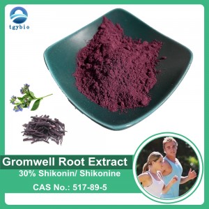 Polvo de extracto de raíz de Gromwell 100% natural 30% Shikonin/Shikonine