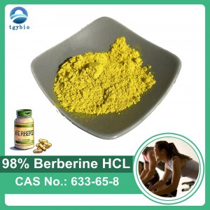 Pasokan Bubuk HCL Berberin Hidroklorida 98% Alami