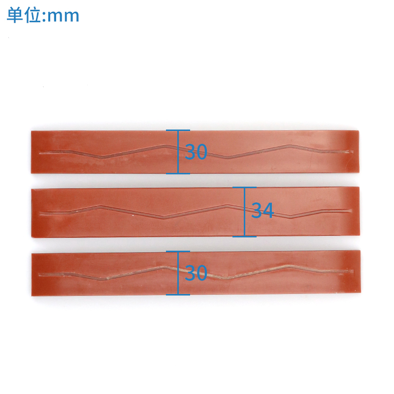 Elevator guide boot lining six rubber three-in-one main rail boot lining suitable for Mitsubishi Otis elevator accessories