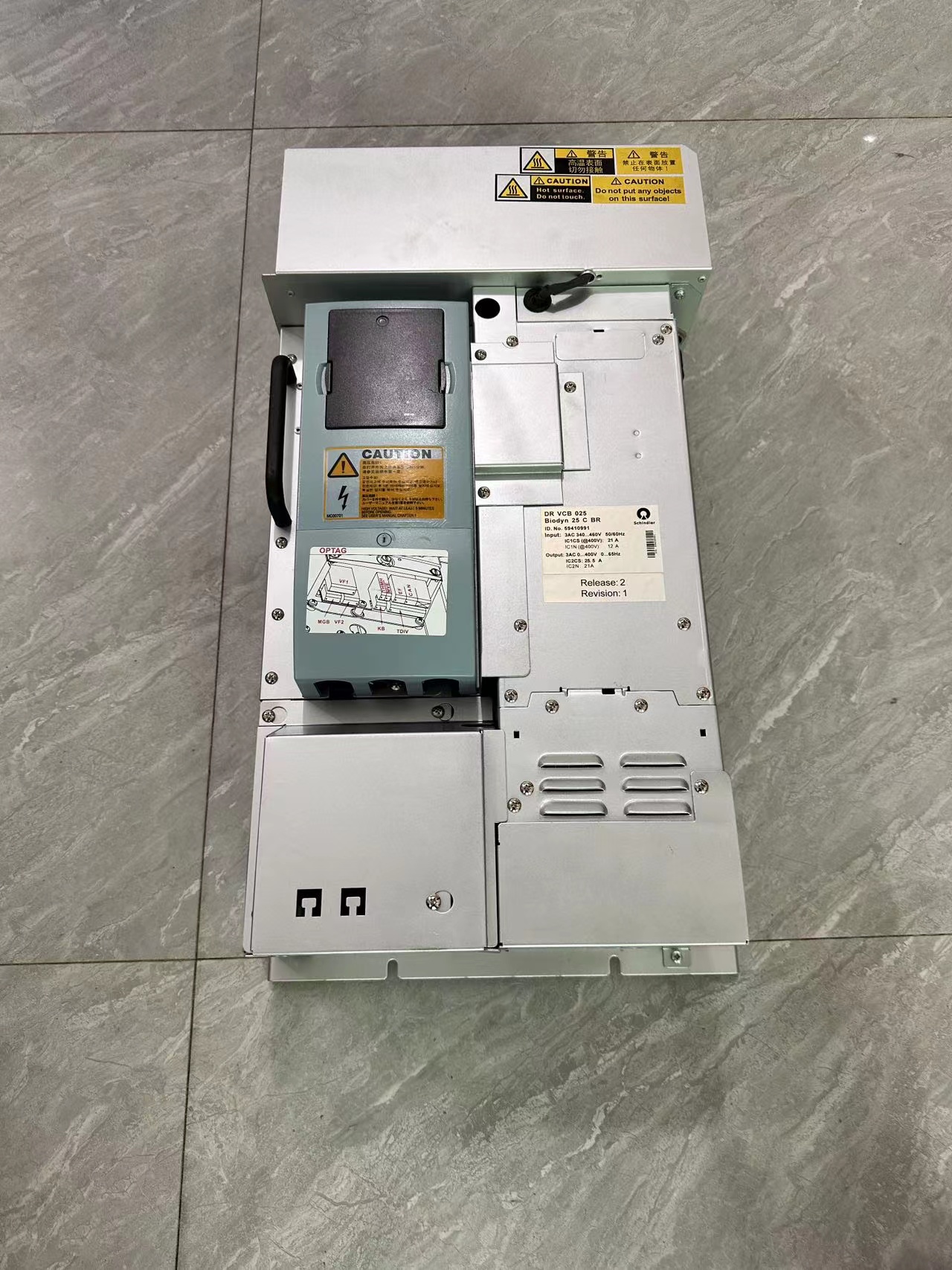 Schindler elevator parts DR VCB 025 Biodyn 25 C BR ID.NO.59410991 inverter lift accessories