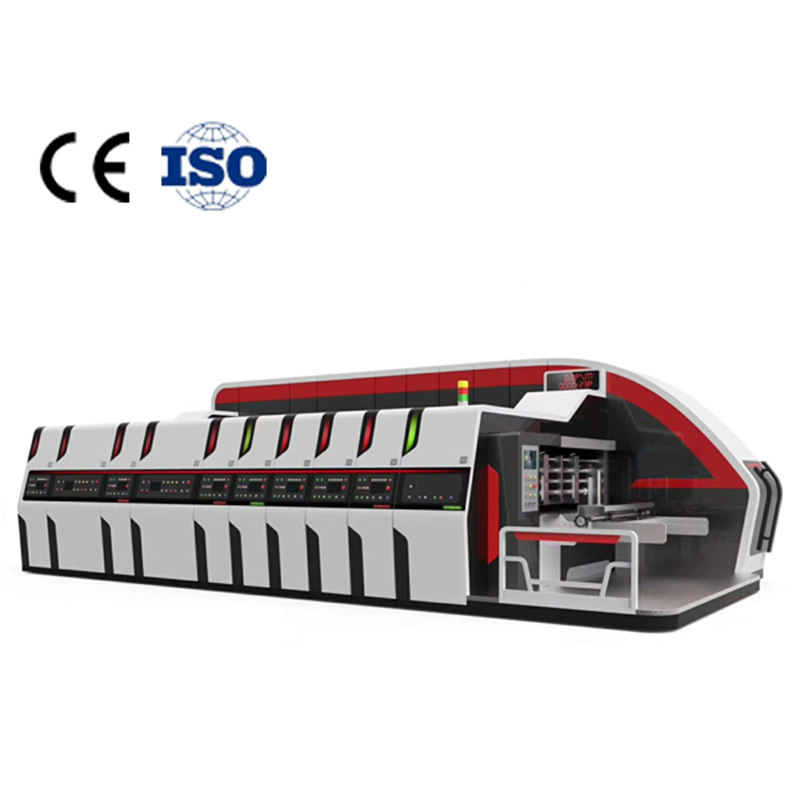Automatska mašina za štampanje kutija za pizzu valoviti karton fleksibilna oprema za rezanje žljebova za štampanje Kina 2021 novo