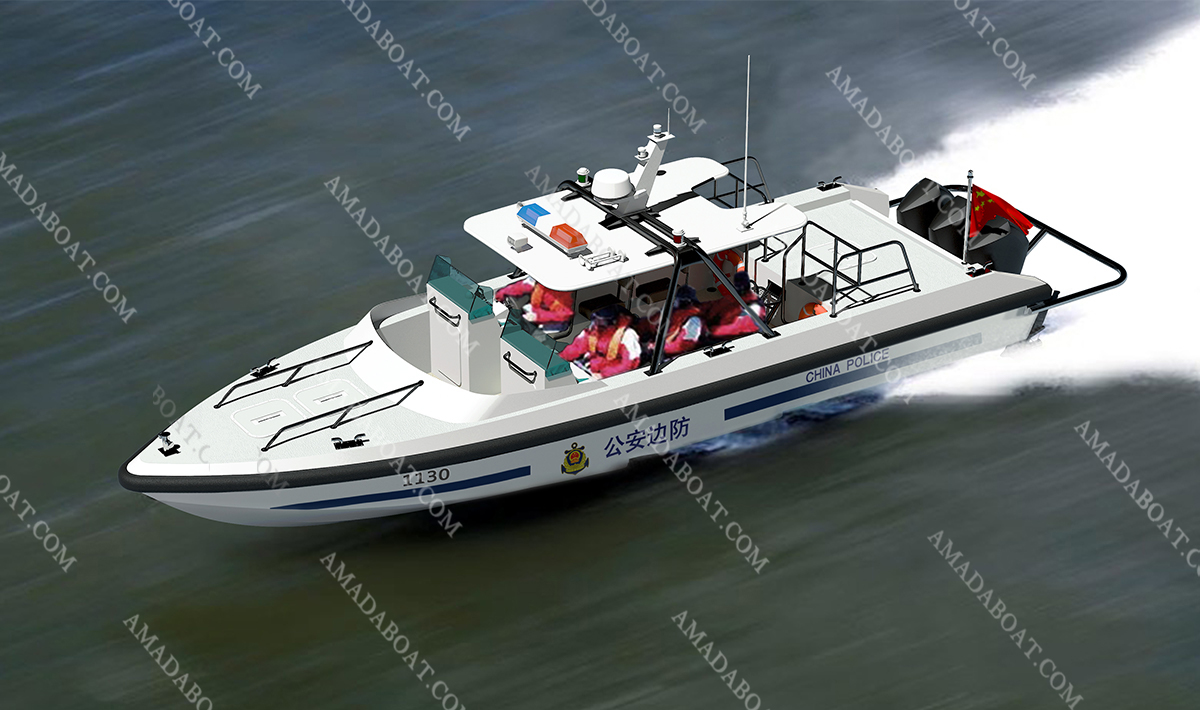 Workboat 1130 Maritime High Speed Carbon and FRP