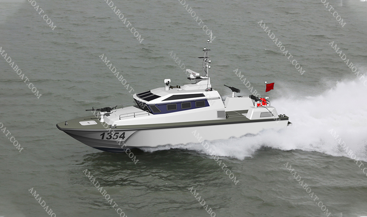 Fast Patrol Craft 1354 Coast Guard FRP and Bulletproof