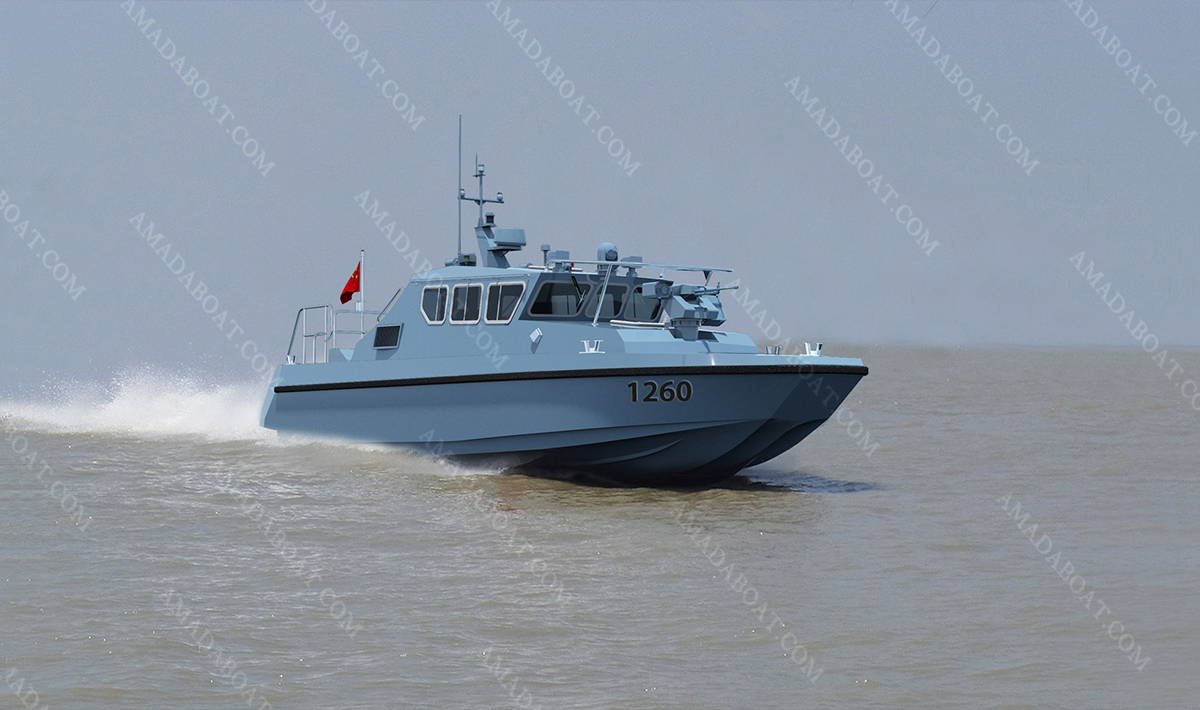 Fast Coastal Patrol Craft 1260 Maritime Trimaran Aluminum Inland
