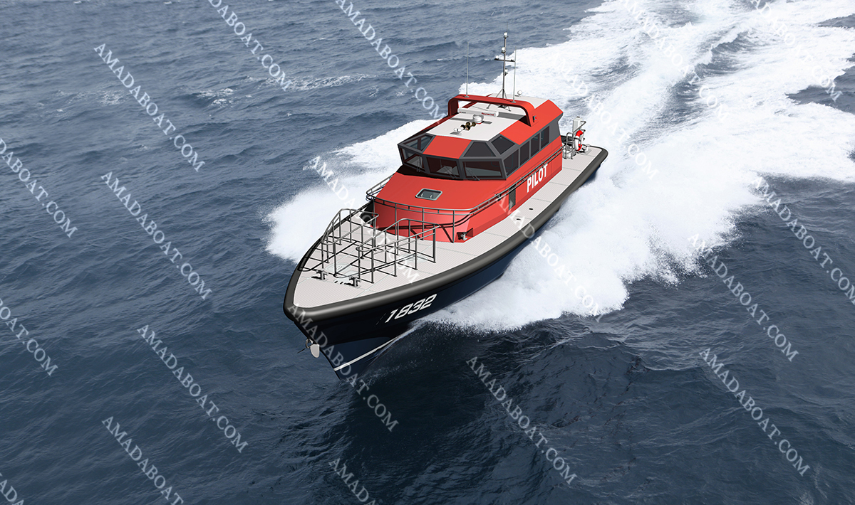 Pilot Boat 1832 with Conventional Propeller FRP