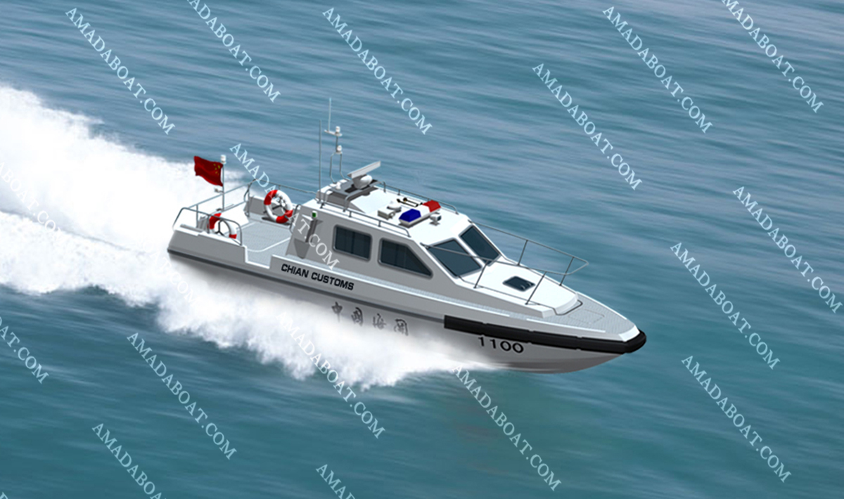 Workboat 1100i for China Customs Department FRP