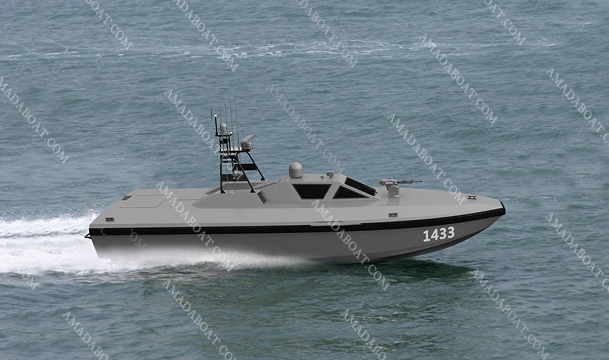 USV 1433 High Speed Craft Catamaran FRP Offshore