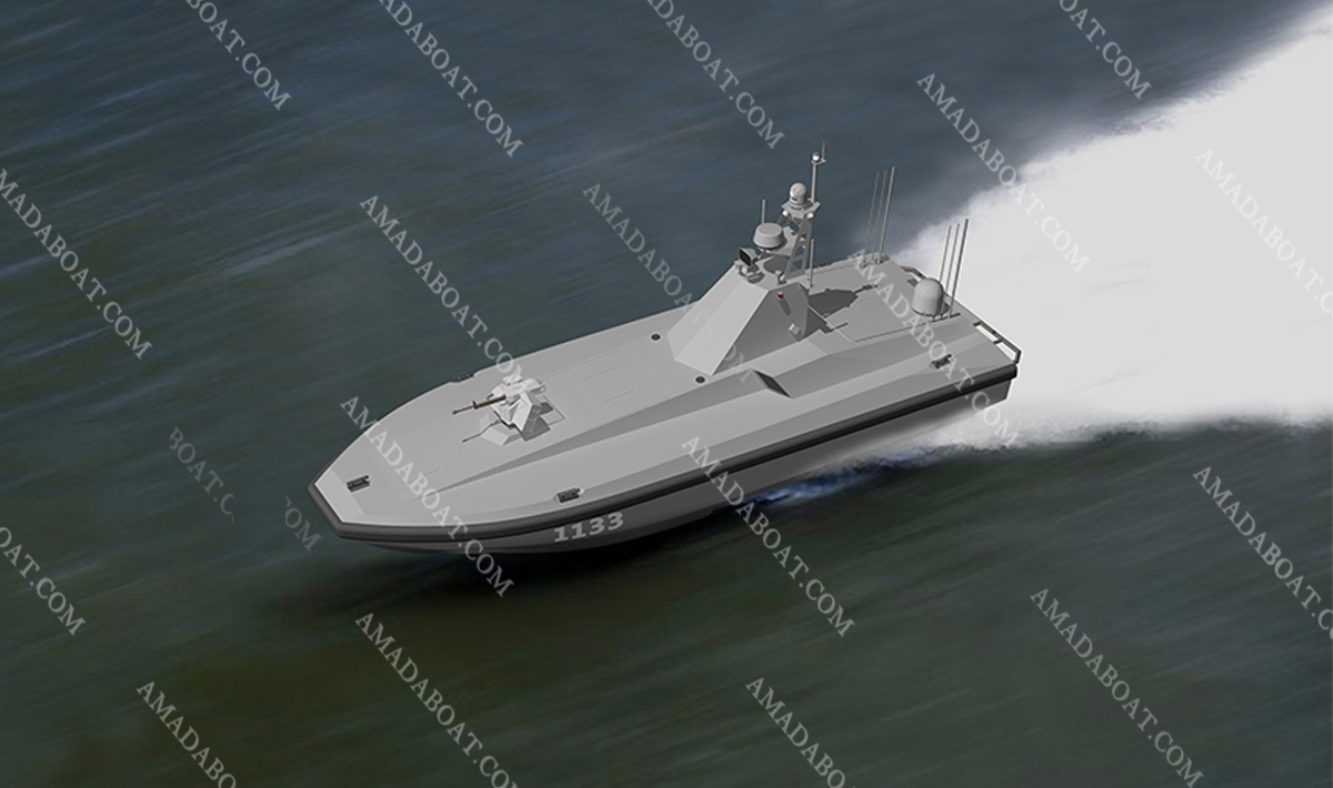 USV 1133 High Speed Craft Catamaran FRP Offshore