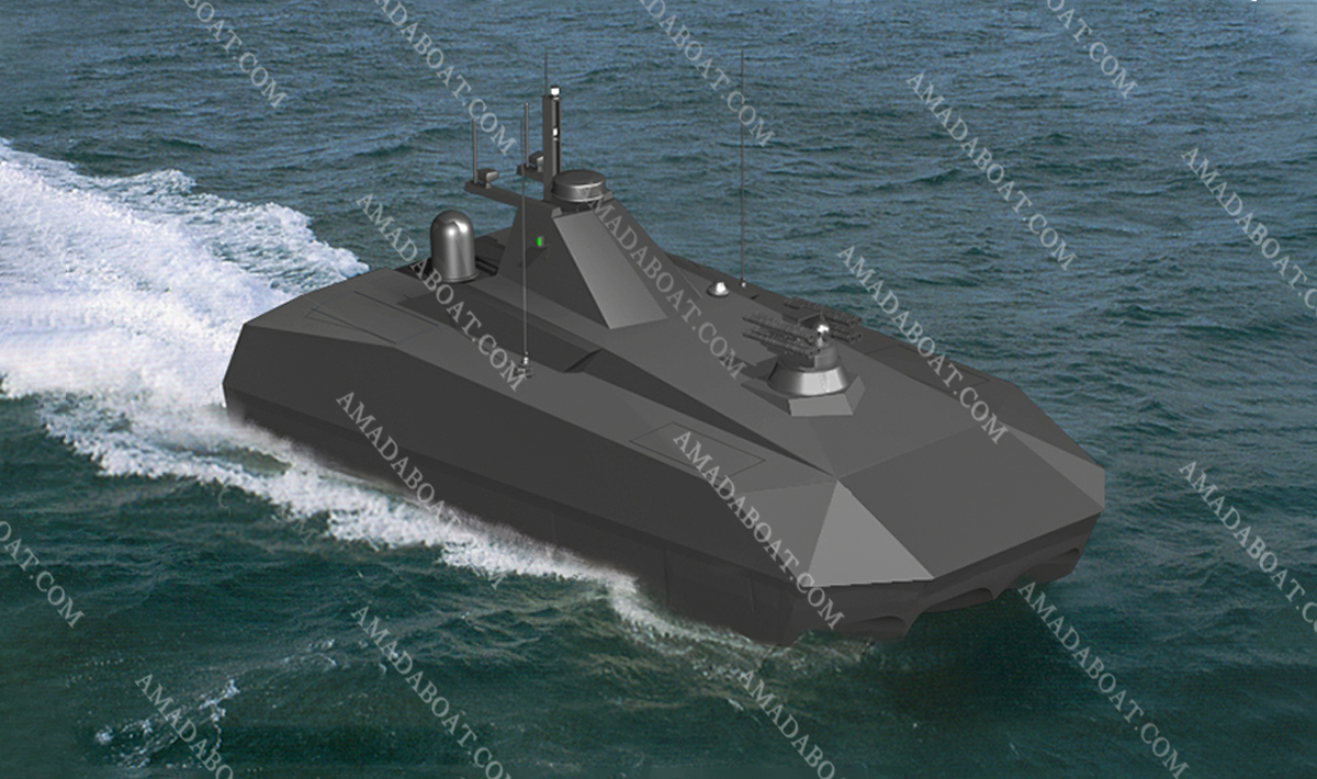 USV 919 High Speed Craft Aluminum Pentamaran Stealthy Offshore