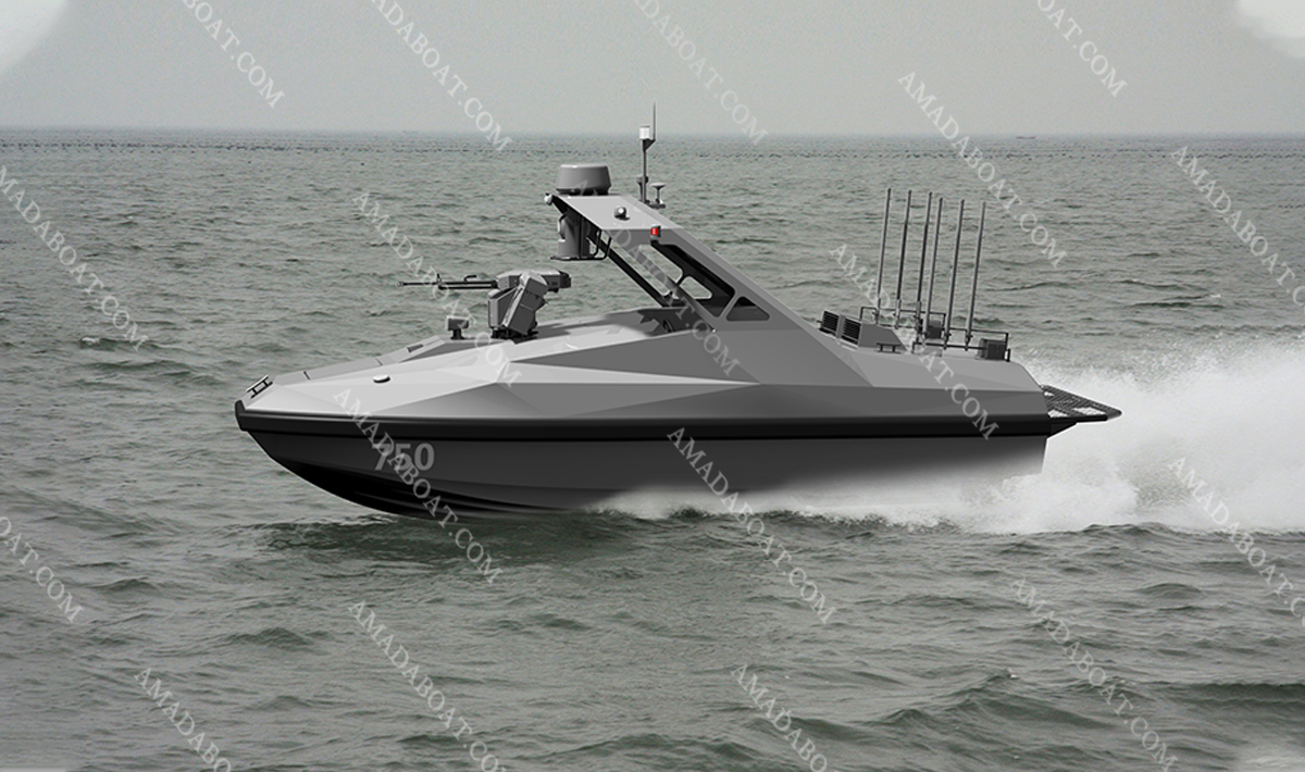 USV 750b High Speed Craft Catamaran FRP Offshore