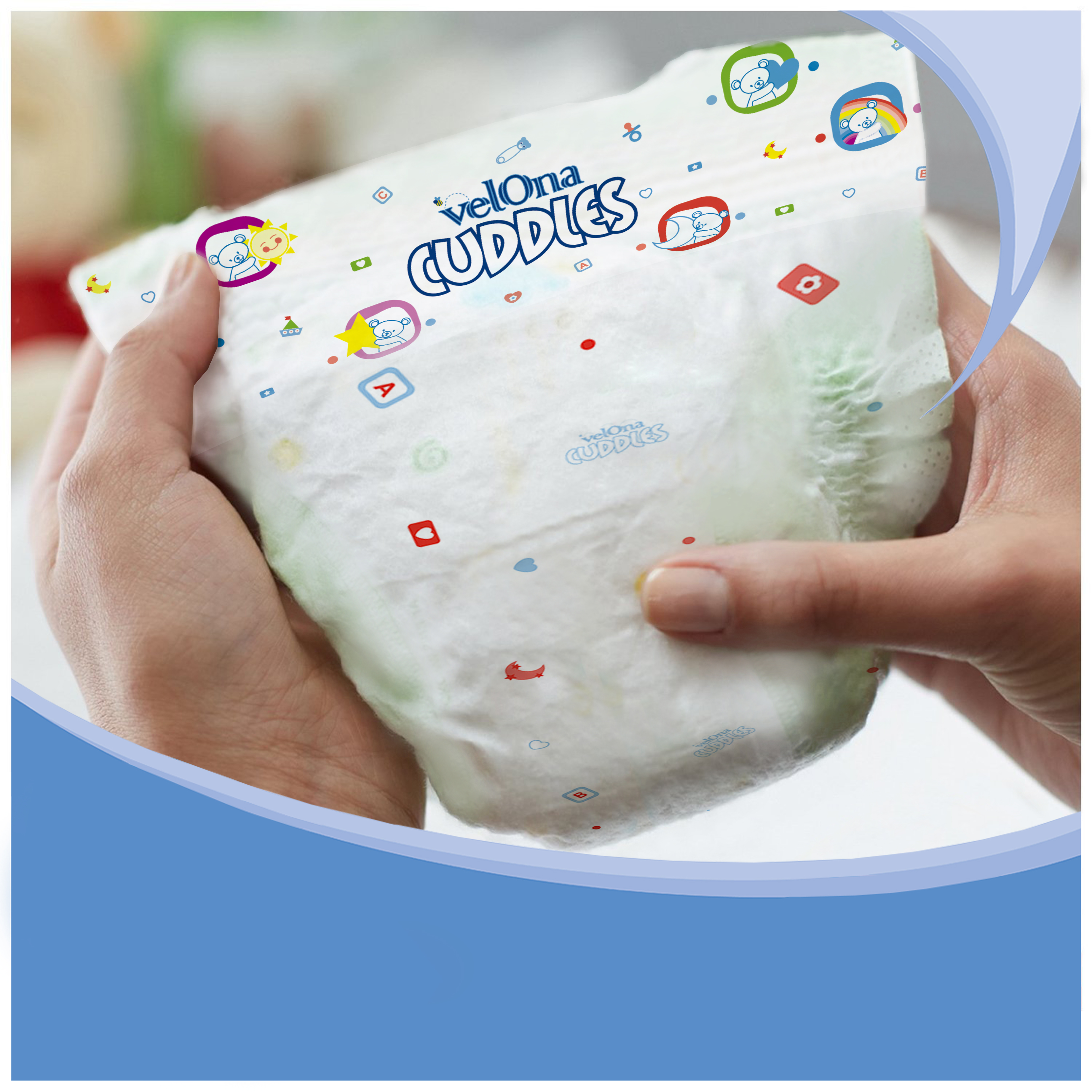 100% оригинални фабрички Кина Velona Cuddles Baby Panty Diaper Бебешки пелени по големопродажни цени
