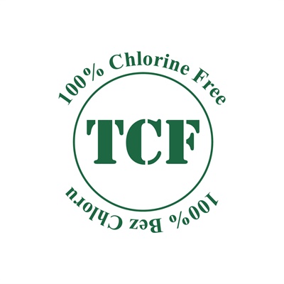 Totally Chlorine Free, no chlorine compounds for wood pulp bleaching.