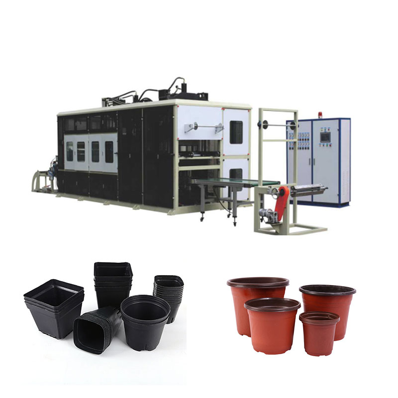 Mesin Thermoforming Pot Bunga Plastik Hidrolik Otomatis HEY15B-2