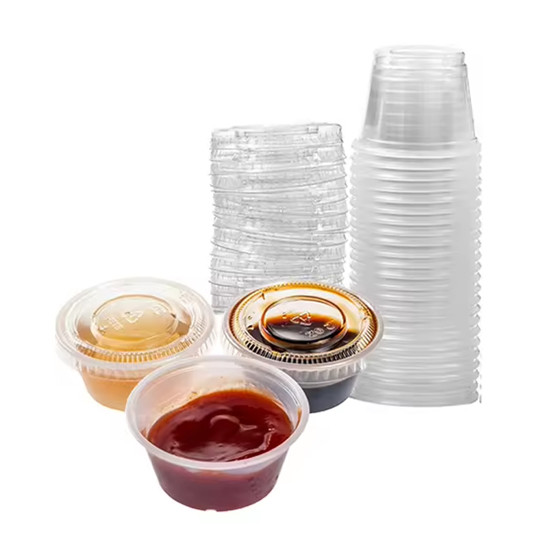 Biodegradable Palastik Saos Wadahna Cups