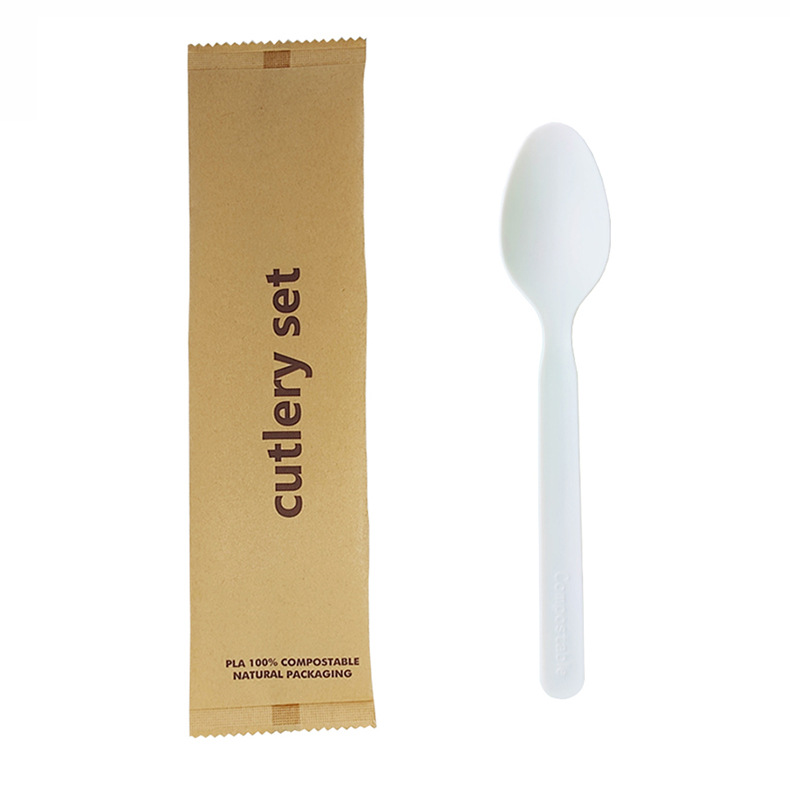 PLA Disposable Compostable Biodegradable Plastic Ice cream/Soup/Tasting Spoons