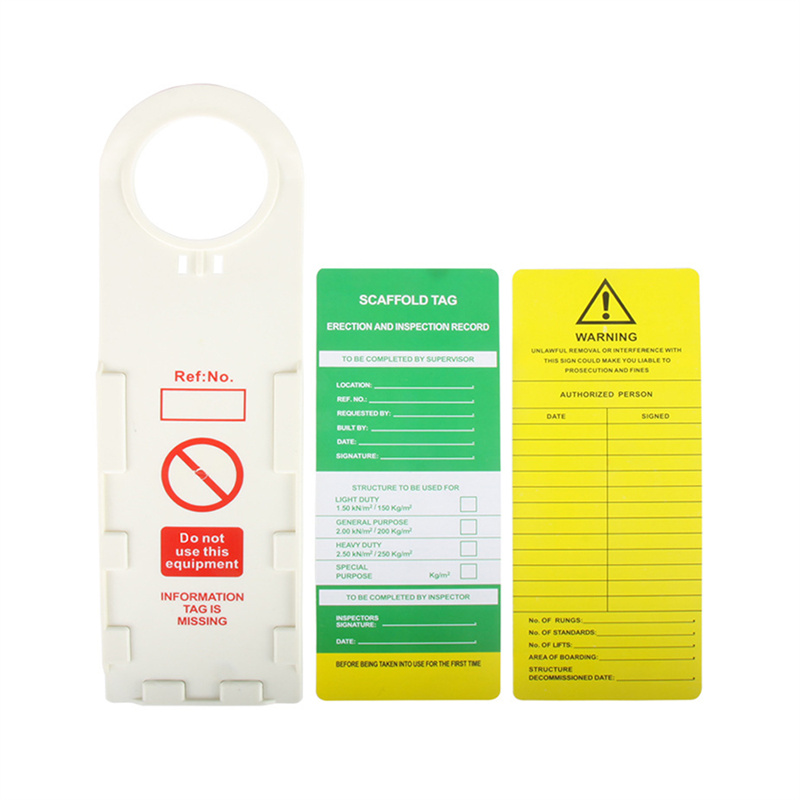 PVC Kart Çalıştırmayın ABS Mühendislik Plastik Emniyet Kilitleme Uyarı iskele güvenlik etiketleri