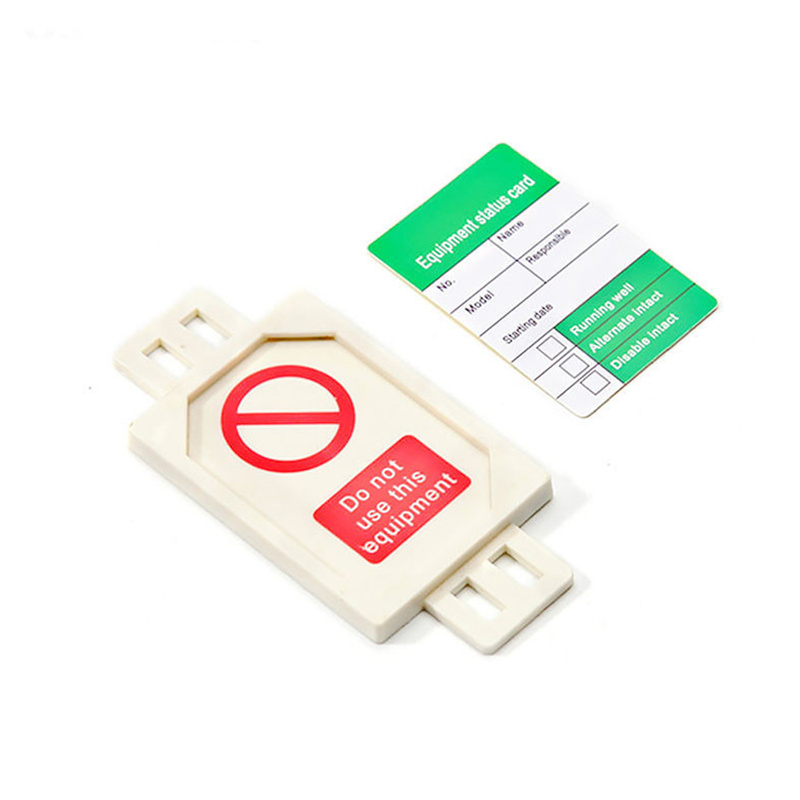 Osha Plastikowa etykieta kontrolna do rusztowania PCV do wydrukowania z ostrzeżeniem o blokadzie bezpieczeństwa