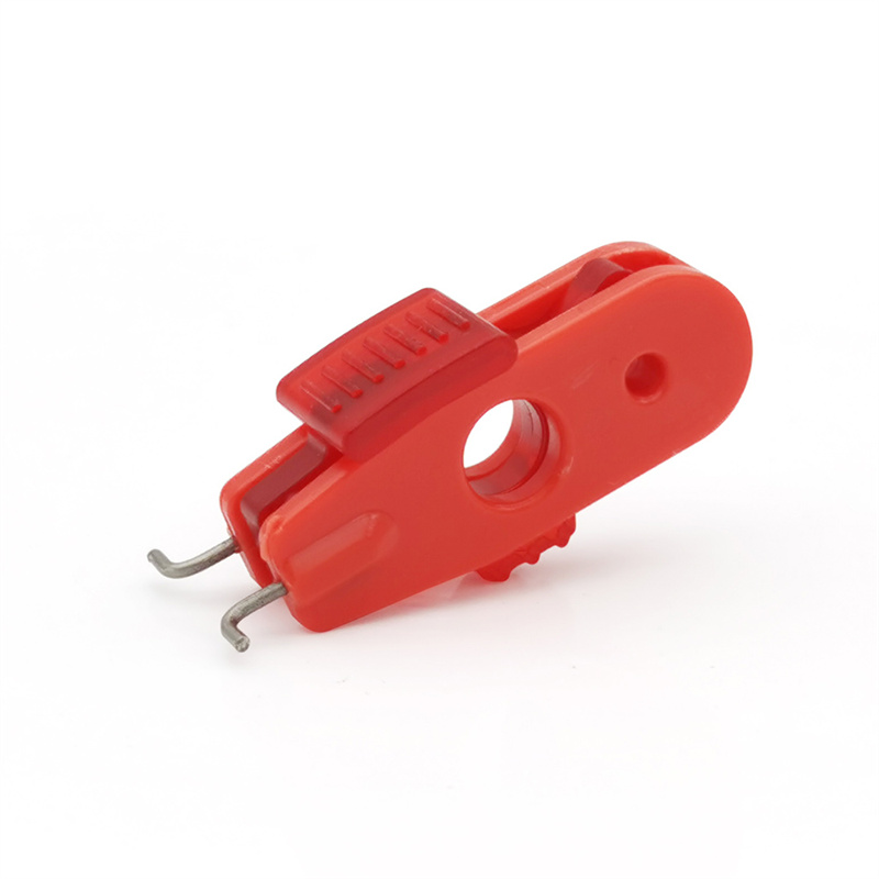 La salida de clavija eléctrica estándar alterna el dispositivo de bloqueo y etiquetado del disyuntor en miniatura