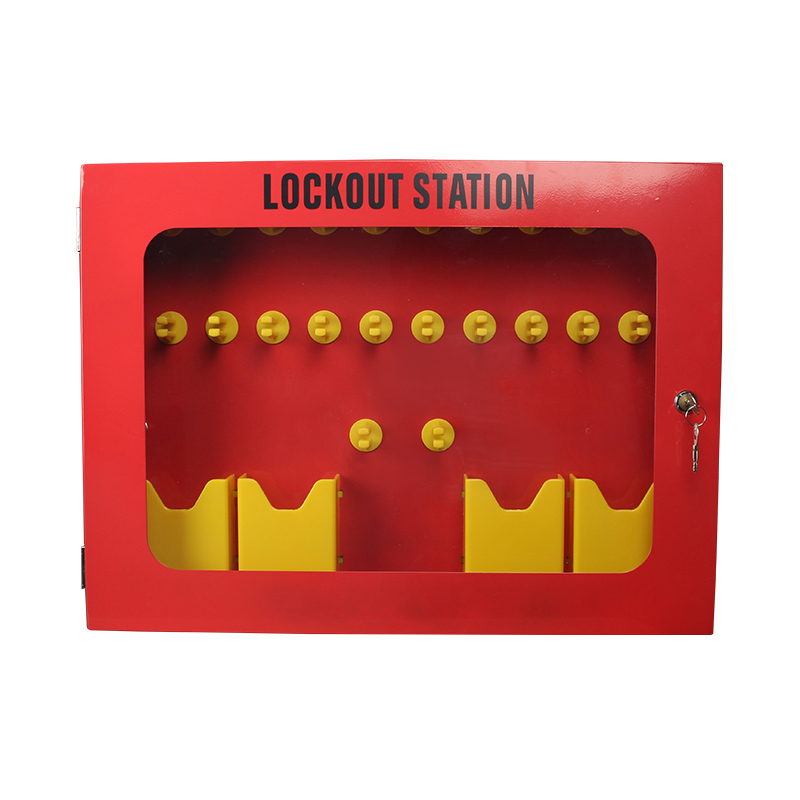 Industriële duurzame veiligheidssloten Beheer Hangslot Lockout Loto Station Box