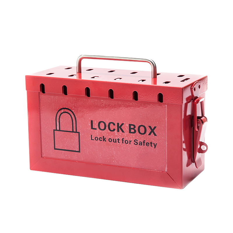 Qvand usine Portable en acier Loto sécurité cadenas Tagout Kit boîte de verrouillage