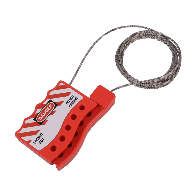 قفل كابل الأمان، قفل صمام Qvand M-L08 الأحمر