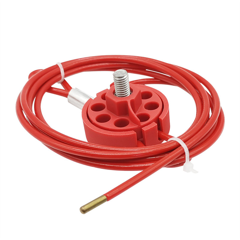 Tipo fechamento da roda do cabo da válvula QVAND do fechamento da cinta plástica do vermelho 2m
