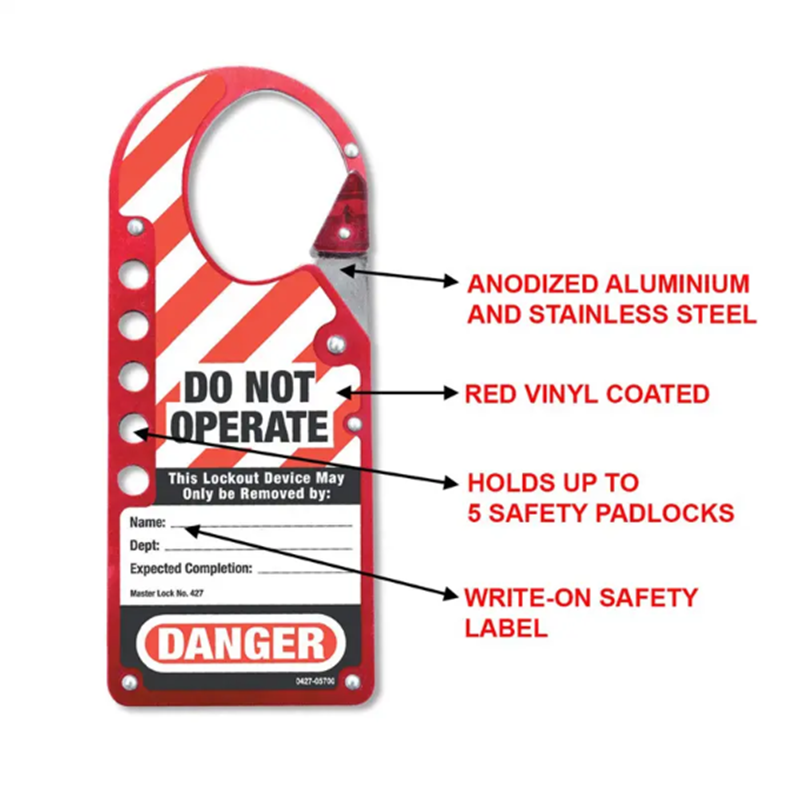 /red-writable-labeled-snap-on-aluminum-8-hole-safety-padlock-tagout-hasp-product/
