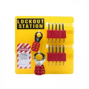 Kombination10-Lås-Säkerhet-Lockout-Station-Board-Q4