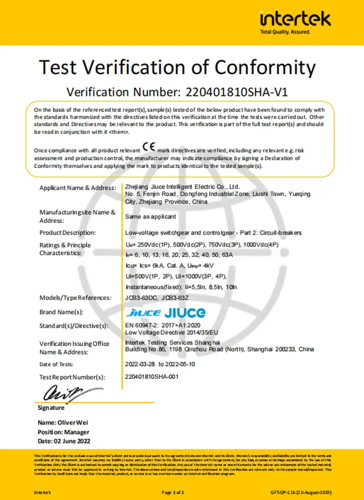 Certificación DC-MCB-JCB3ddu