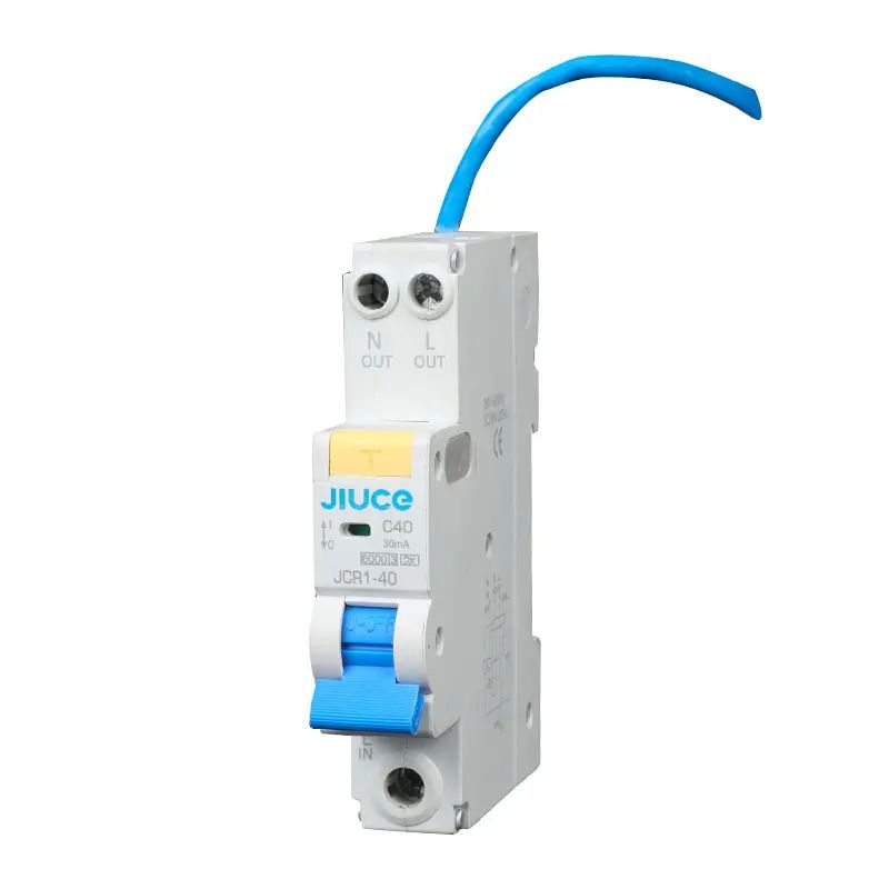 JCR1-40 Single Module Mini RCBO with Switched Live and Neutral 6kA