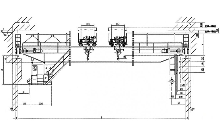 Double-trolley double-girder bridge cranexj2