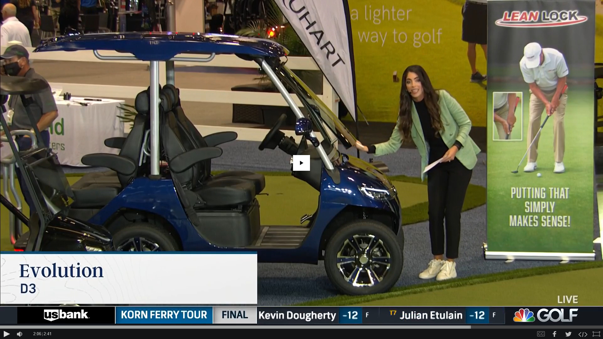 MSNBC News: HDK (EVOLUTION) PGA шоусунда акыркы гольф арабасын сунуштайт